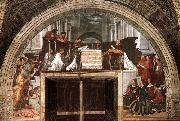 RAFFAELLO Sanzio The Mass at Bolsena oil painting reproduction